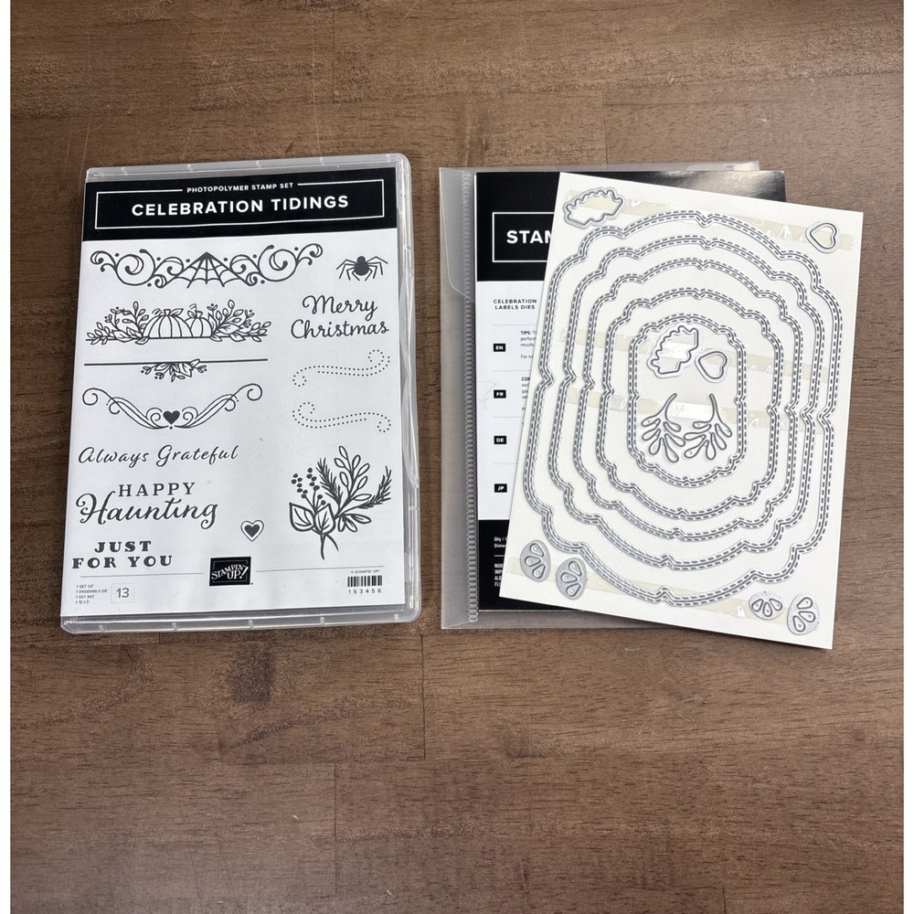 Stampin' Up! Celebration Tidings Stamps & Celebration Labels Dies Holiday